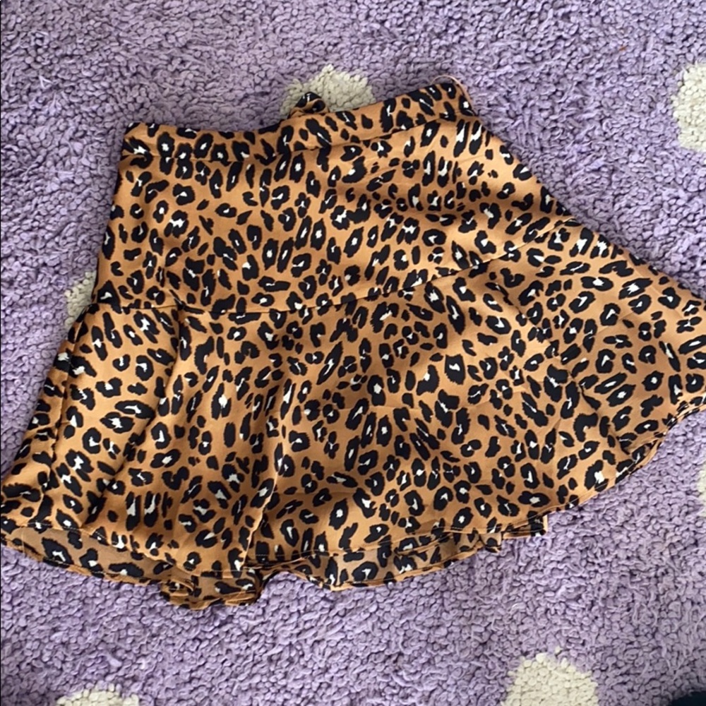 Cheetah print skirt